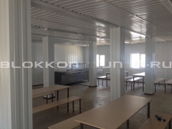 Модульная столовая для строительного объекта из 10-ти шт БК в Семикаракорске